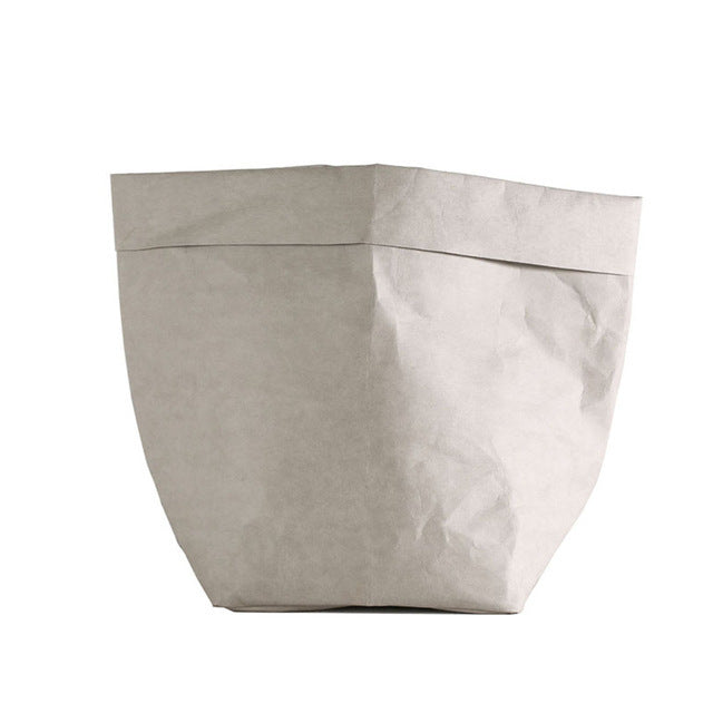 Flower pot supplies washed kraft paper storage bag