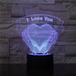 Valentines Day Gift Hands Holding Love 3D Night Light