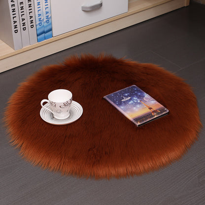 Hair Plush Carpet Floor Mats Household Floor Mats  Wool Round Bedroom Carpets