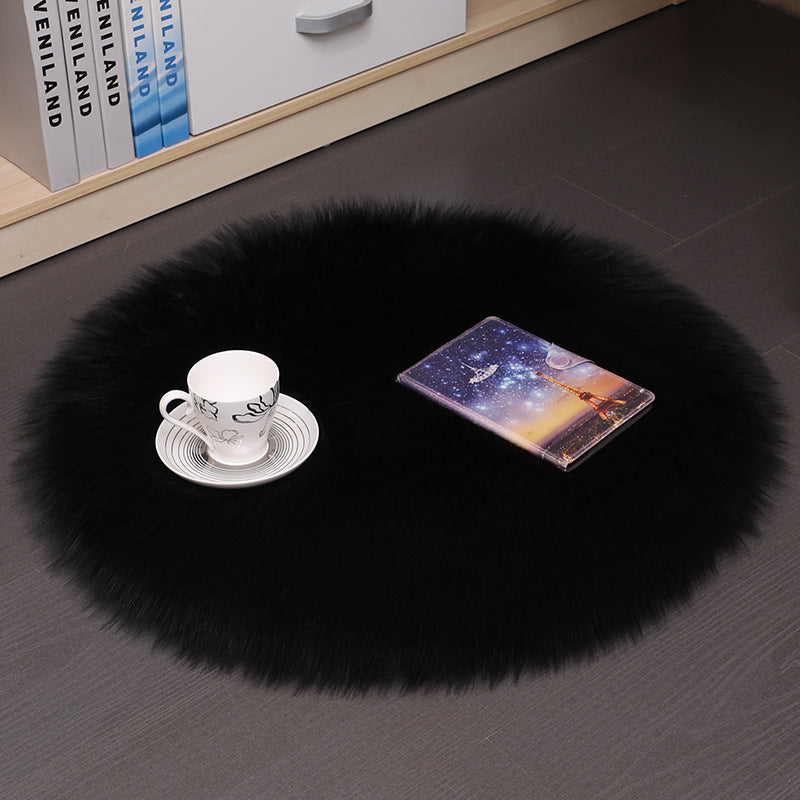 Hair Plush Carpet Floor Mats Household Floor Mats  Wool Round Bedroom Carpets