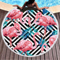 Round Printed Beach Towel