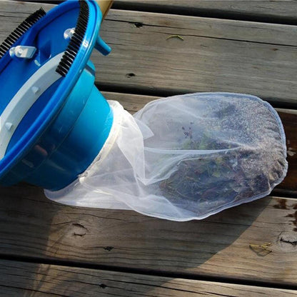 Swimming Pool Suction Head Collecting And Cleaning Leaves At The Bottom Of The Pool