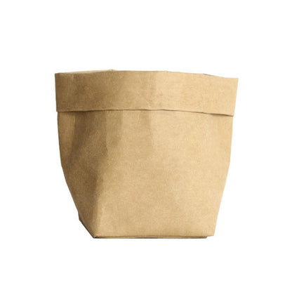 Flower pot supplies washed kraft paper storage bag