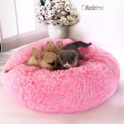 Round Long Hairy Autumn And Winter Nest Pad Cat Mattress