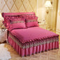 Quilted Lace Bed Skirt Thickened Plus Cotton Bedspread Single Piece Simmons Bed Cover Bed Circumference 1.8m Bed