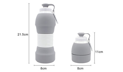 Silicone folding water bottle