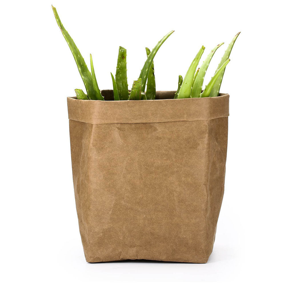 Flower pot supplies washed kraft paper storage bag