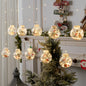 10PCS LED Christmas Curtain Lamp Fairy Snowman Wishing Ball Lamp String Christmas Window Decoration Christmas Light Room