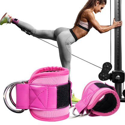 PU Leather Adjustable Ankle Brace Buckle Hip Leg Pull Training