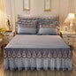 Quilted Lace Bed Skirt Thickened Plus Cotton Bedspread Single Piece Simmons Bed Cover Bed Circumference 1.8m Bed